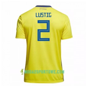 Koszulka Szwecja Lustig 2 Mistrzostwa Świata 2018 Domowe Stroje Piłkarskie